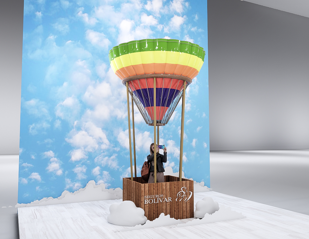 Stand comercial Seguros Bolivar - Laos logistica-8