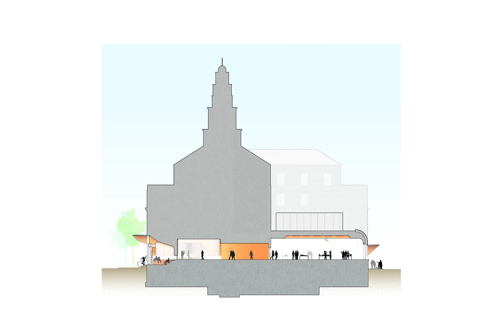 罗德岛设计学院学生中心，美国 / WORKac-88