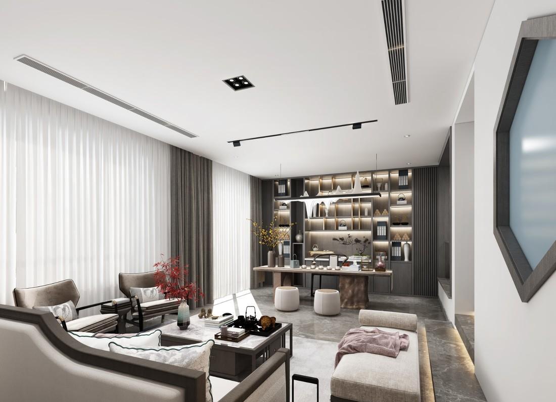 现代中式铜雀台地下室-4