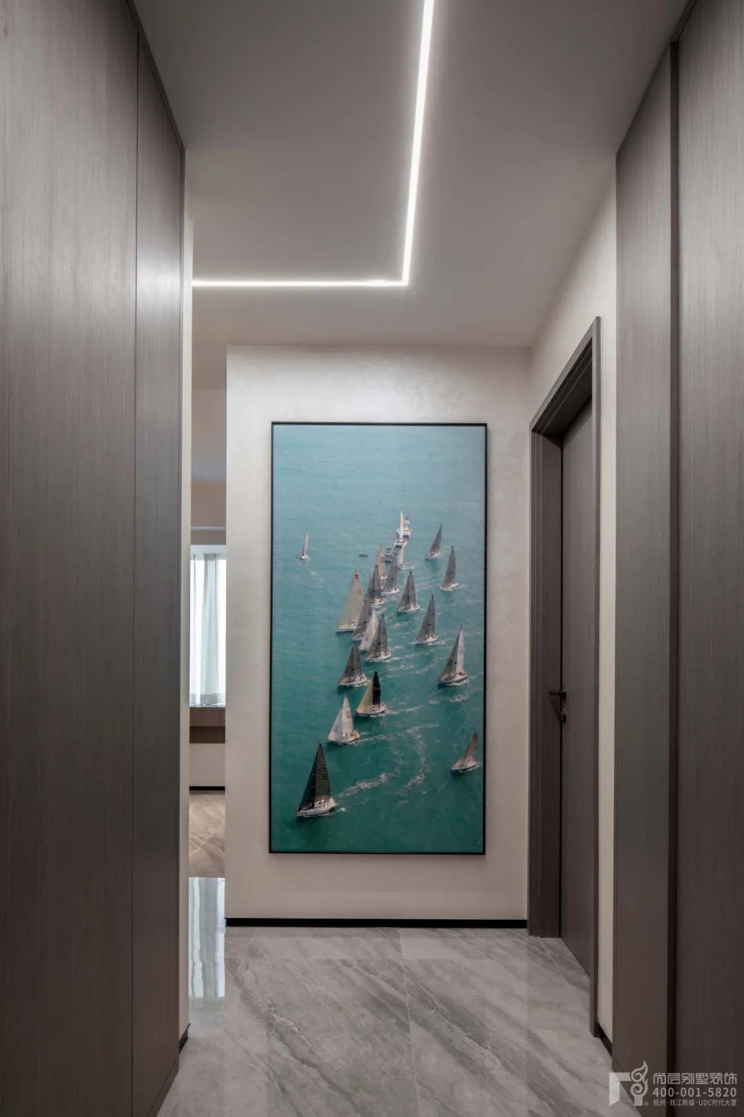 以“自然,水,帆”为主题的现代简约别墅设计丨中国杭州丨尚层别墅装饰-16