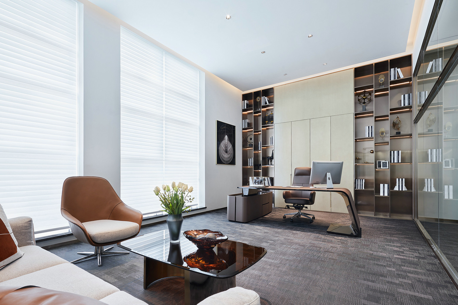 如墨设计｜创意美学玩转空中Loft办公样板-25