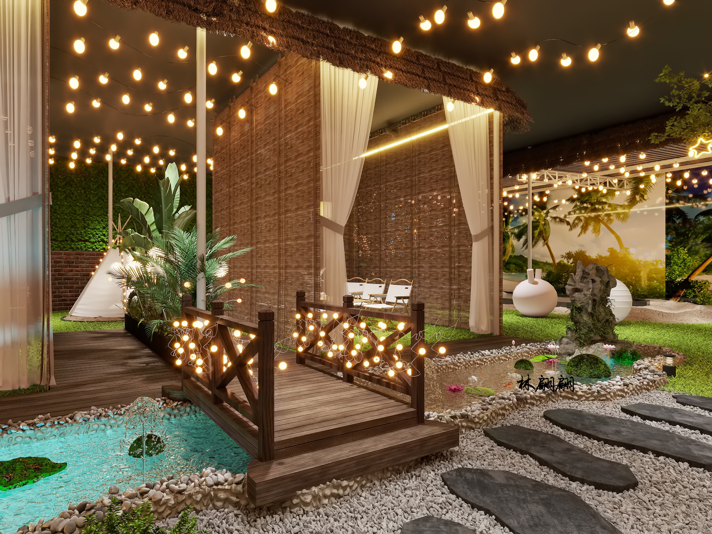 露营风设计|超出片可以露营的餐厅-0