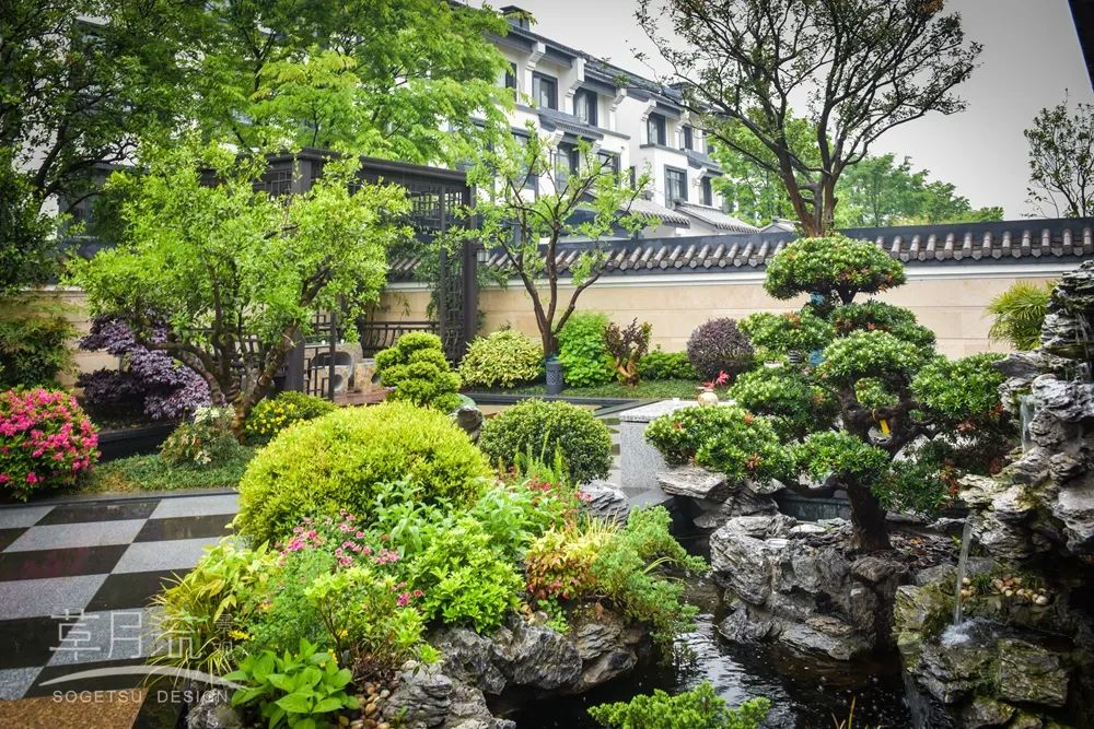 江南美农庭院丨草月流景观设计-6