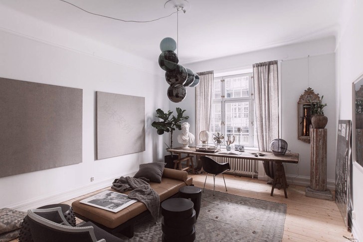 斯德哥尔摩历史建筑中的瑞典简约豪华公寓-19
