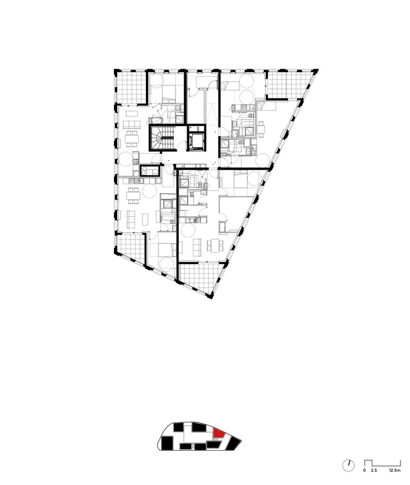 法国斯特拉斯堡 NOLISTRA 住房项目丨LAN Architecture-45