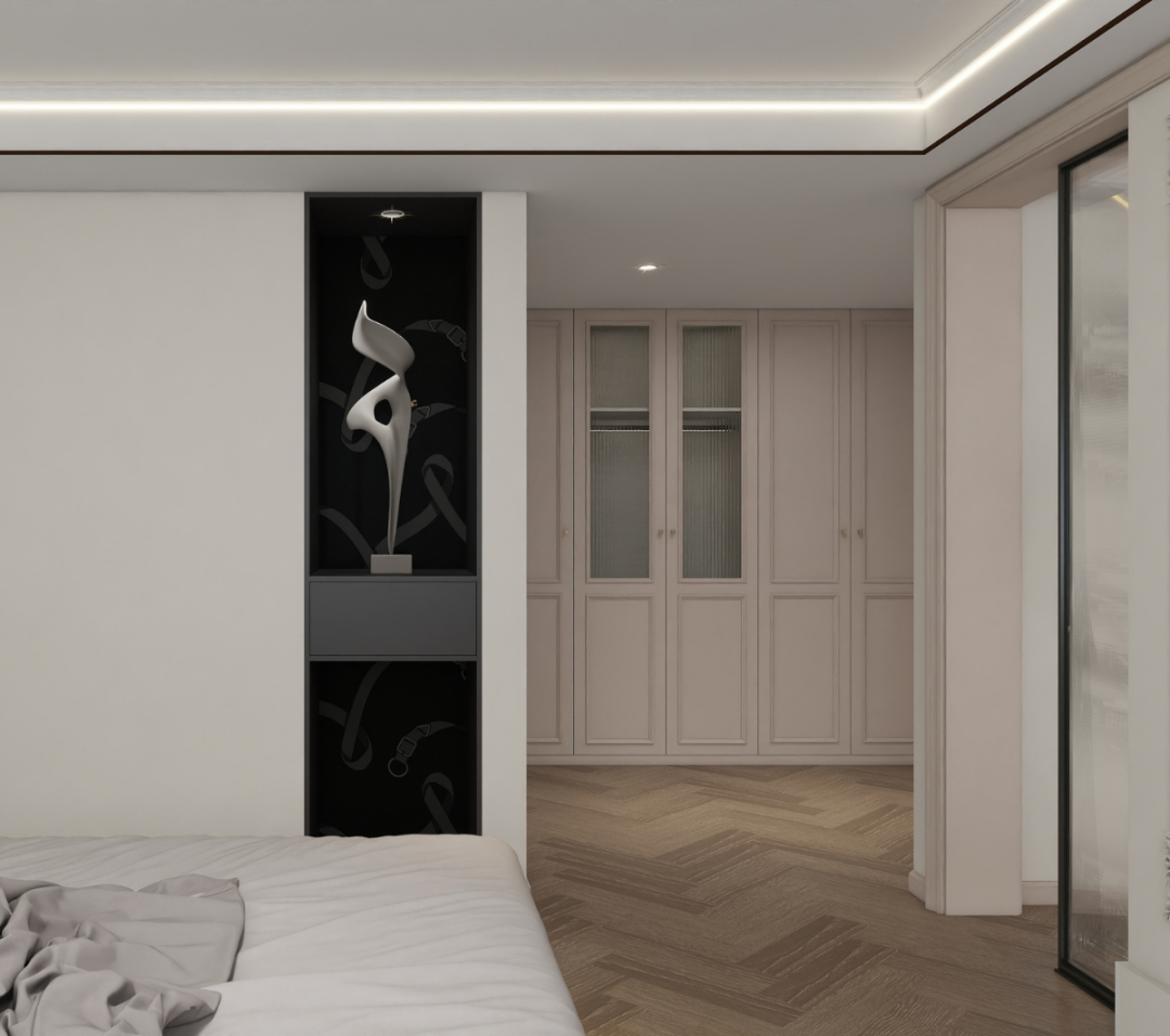 轻法式案例｜阳光抚过的浮雕，于影处看见莫里斯之美-1