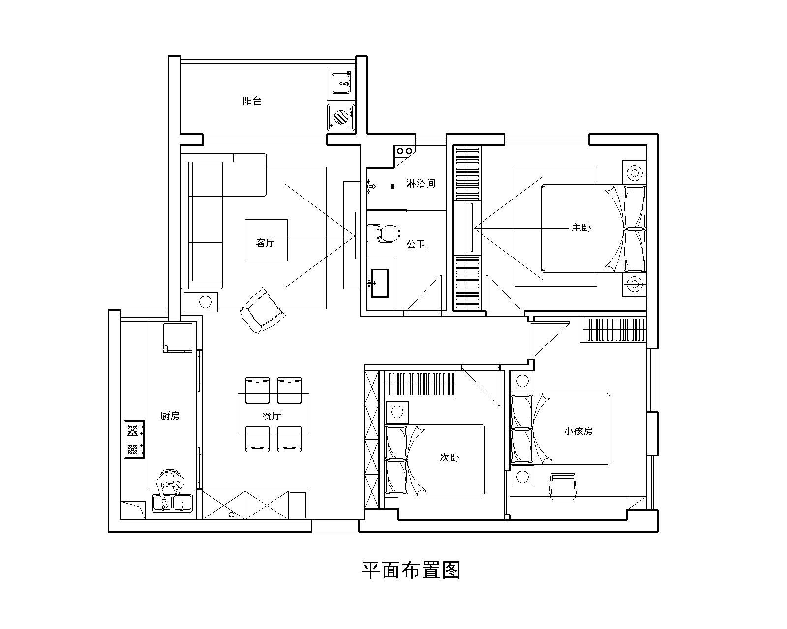 100 平米现代北欧混搭风住宅设计 | 潜江锦绣潜城-6