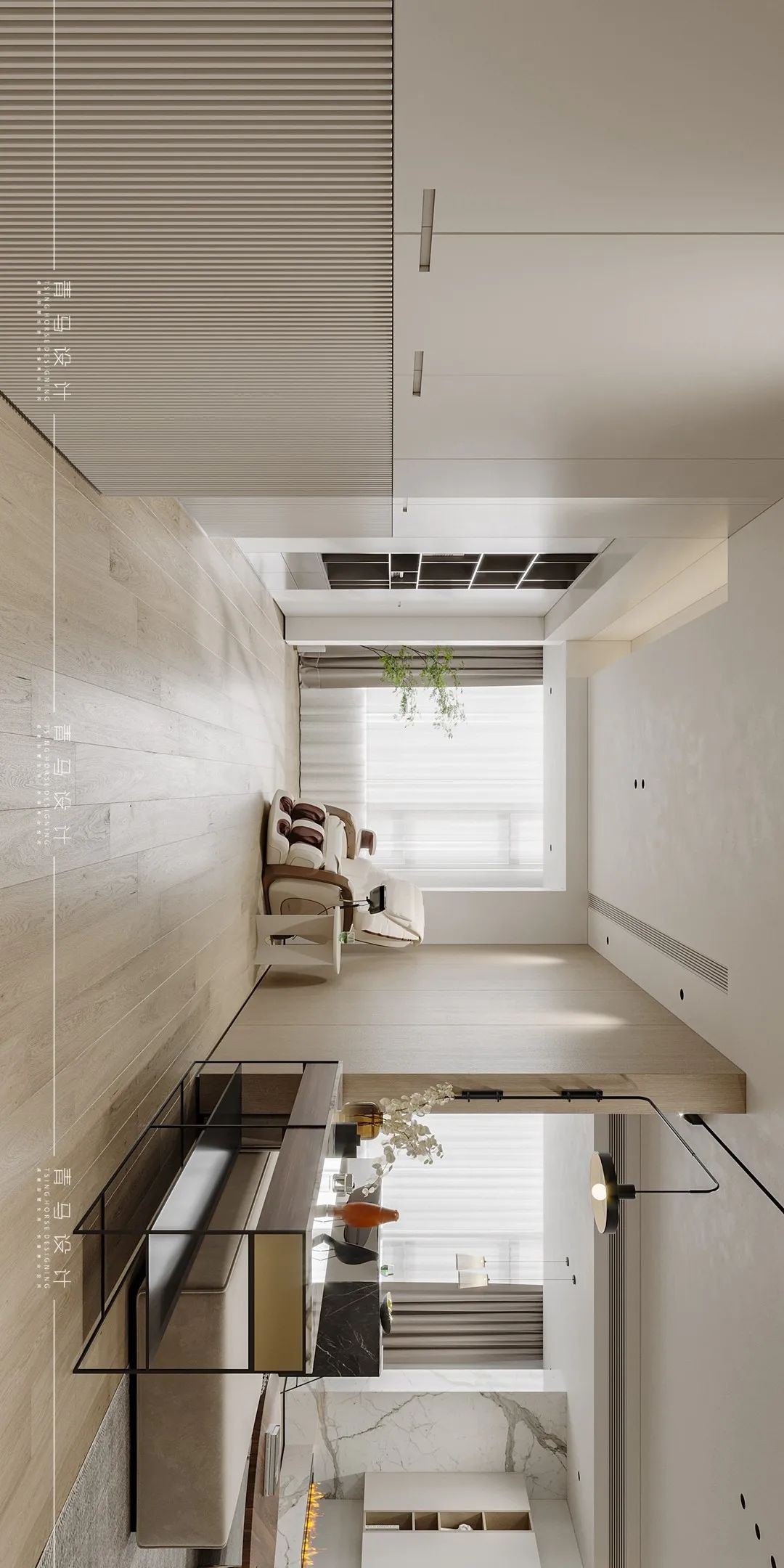 海珀香庭现代风格别墅设计丨青马别墅空间设计-51