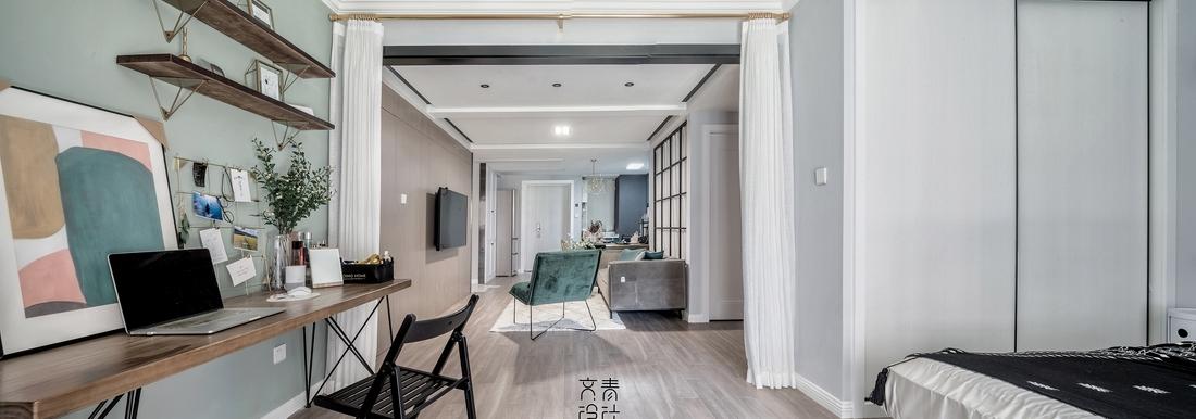 我的单身公寓 | 水泥餐桌与自画色块画的独特融合-22