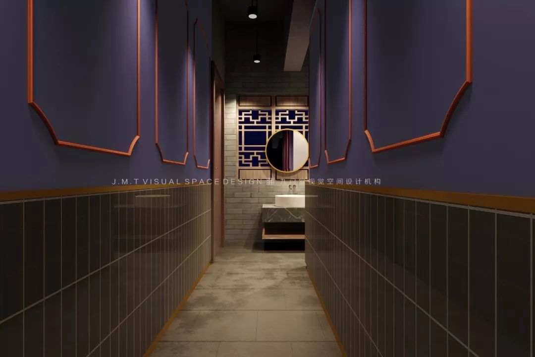 故宫红遇见现代橙,“椒兰殿”湘菜餐厅的视觉盛宴-38