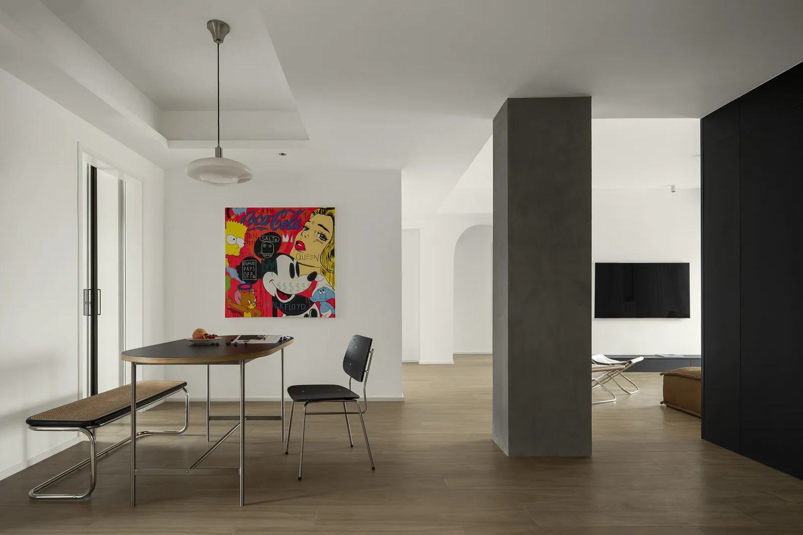 回归之家 · 水泥柱为中心的通透空间设计丨你好美家-9