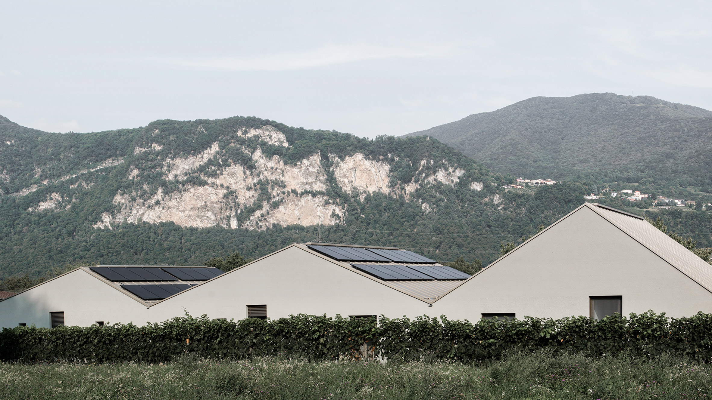 Swiss housing takes cues from mountainous landscape with zig-zag roof-0