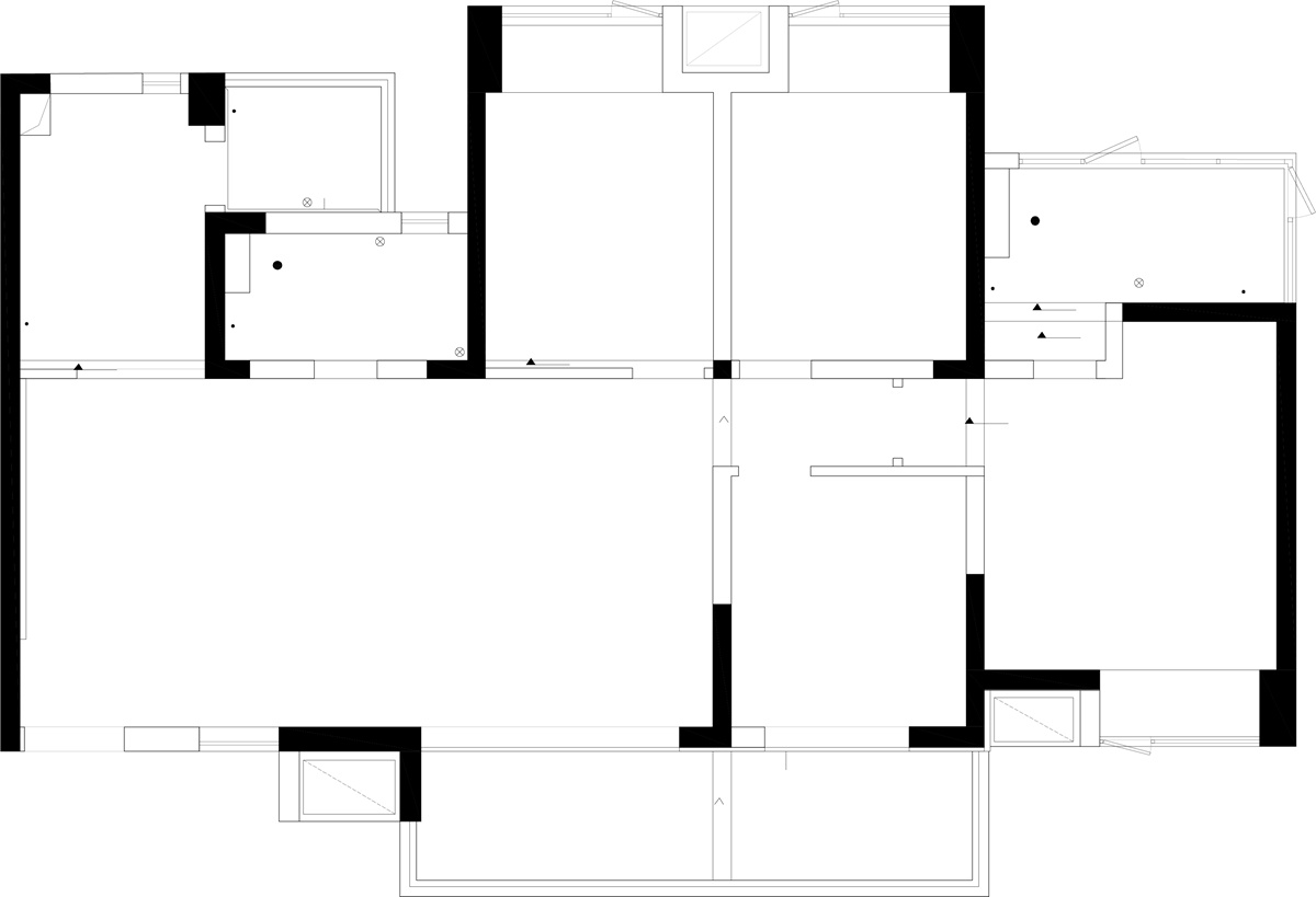 宏福樘实景 · June · 140㎡四室改两室丨中国成都丨宏福樘设计-2