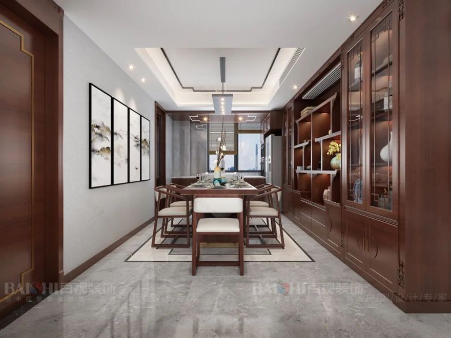 新中式风格设计案例赏析 | 东方美学与现代元素的完美融合-48