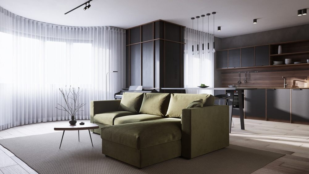 现代简约工业风格住宅设计-3