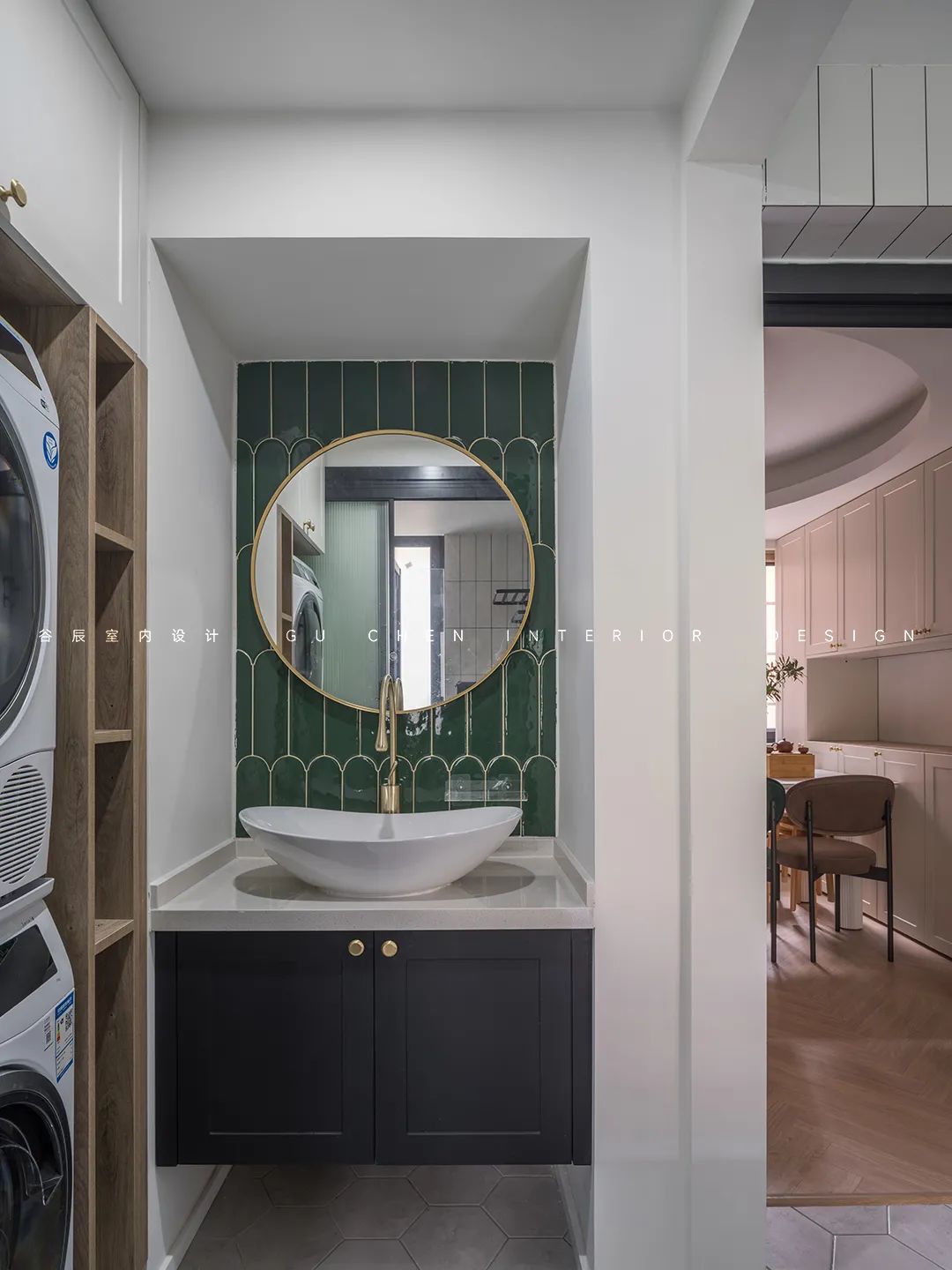 GUCHEN DESIGN | 独居女生的温柔复古家，谁信只有55㎡！-64