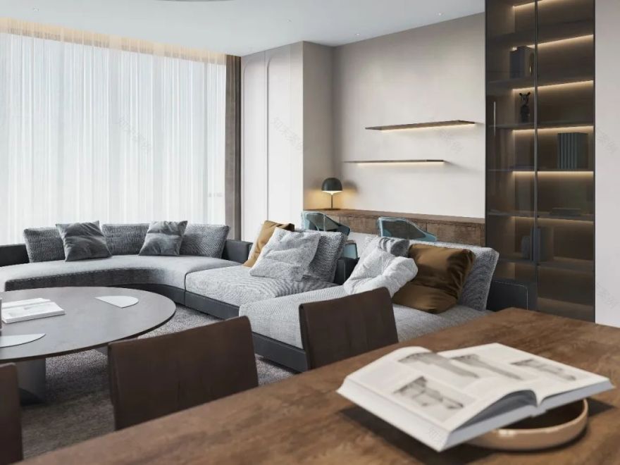 张楠楠·180平平层作品 现代极简-26