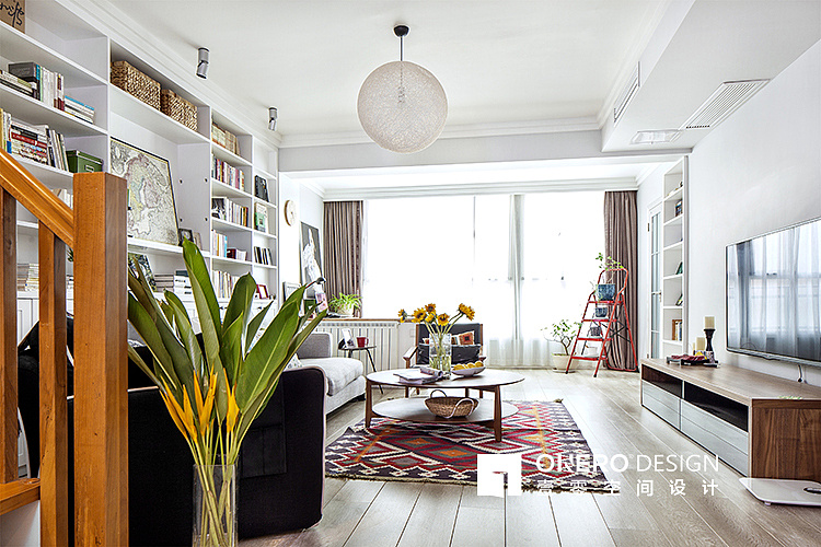 栖居——四居室北欧日式混搭风  壹零空间设计-3