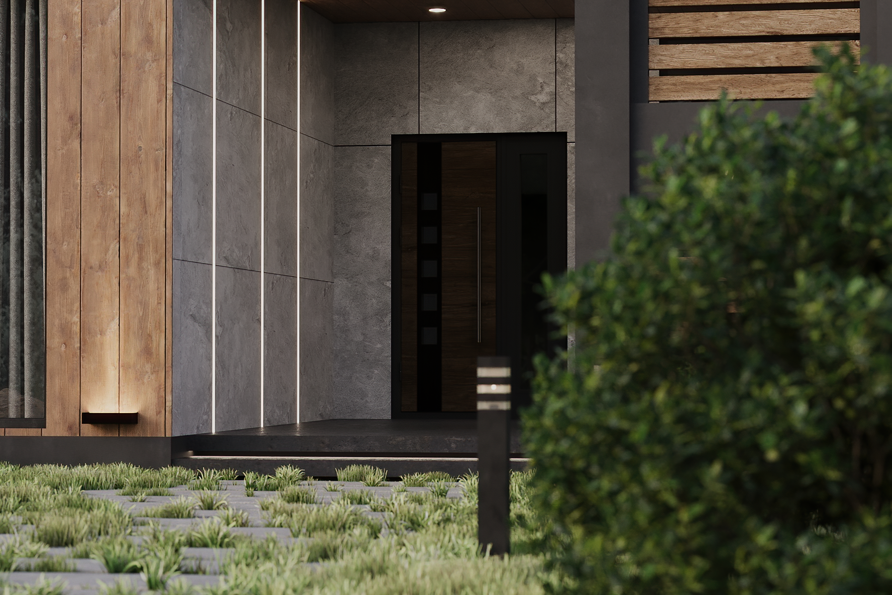 现代郊区小屋-4