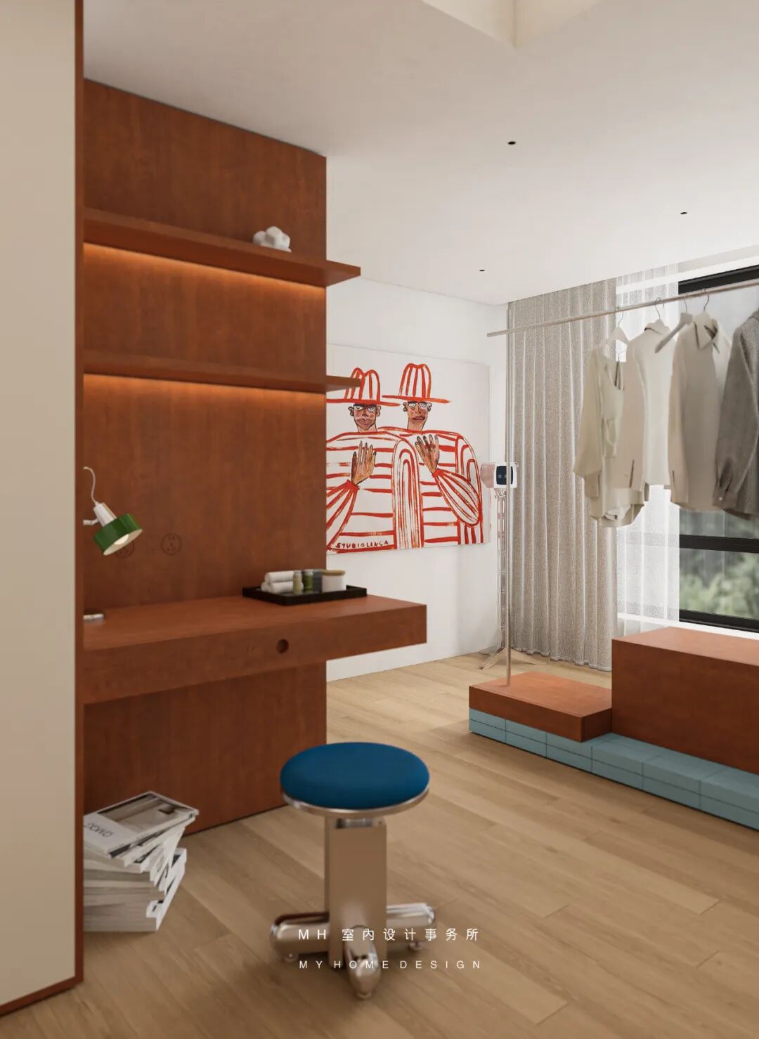 【首发】MH设计新作：色彩·情绪▏彰显个性跃层空间的趣活之境-63