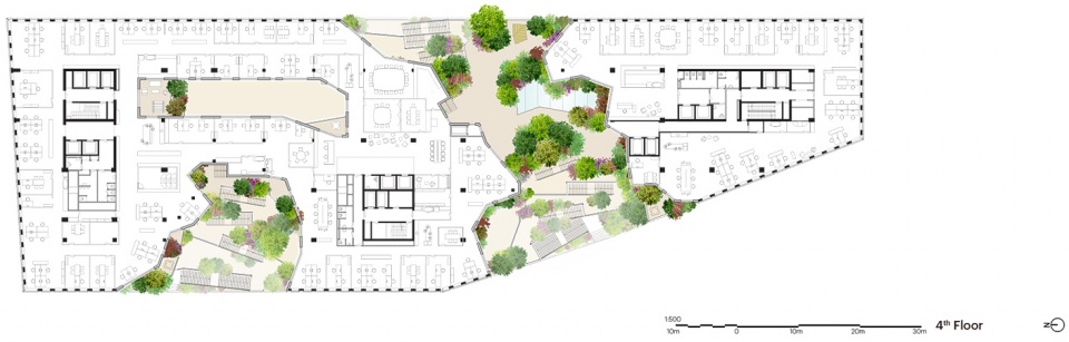 阿姆斯特丹"山谷"综合体 | 绿色与人性并重的建筑奇迹-89