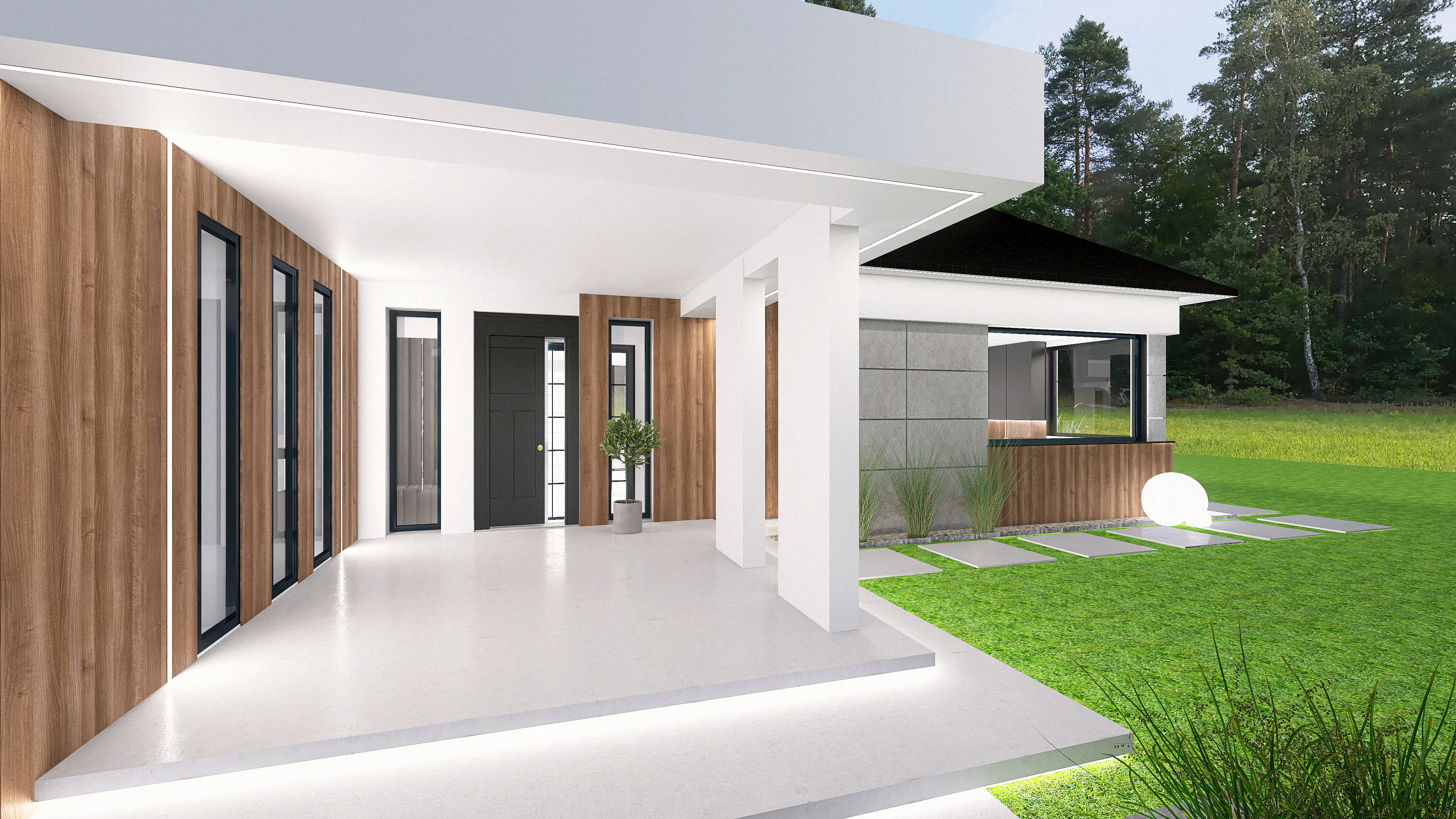 Hiacynt elewacja及露台照明设计-6