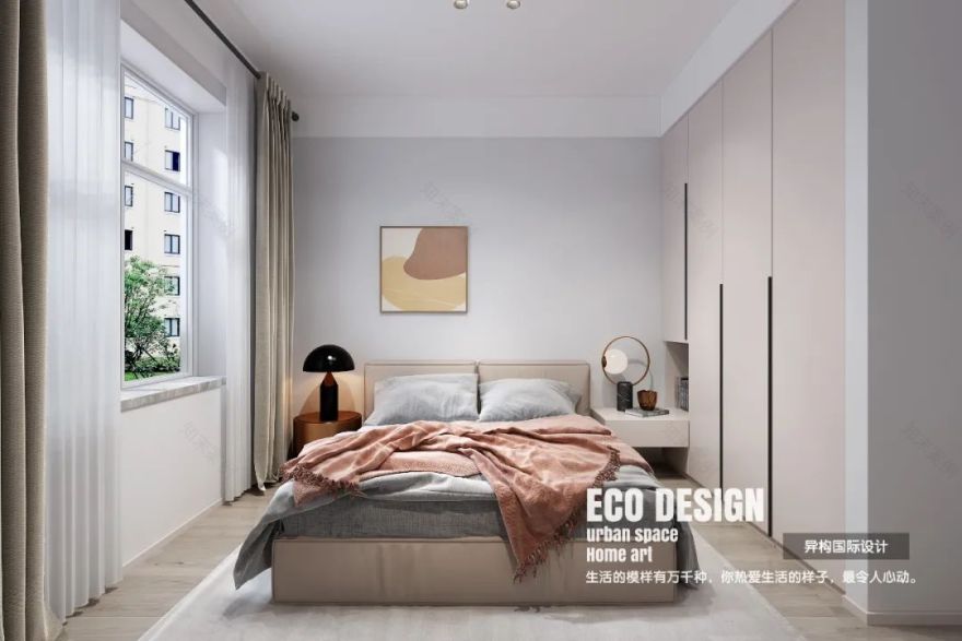 暖色调轻奢空间 | 西安亿润花园三室两厅设计案例-189