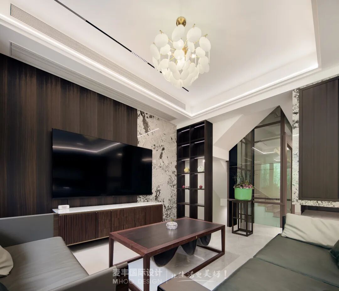 MHOO|市心府360㎡现代风：木中藏雅，无序藏奢-19