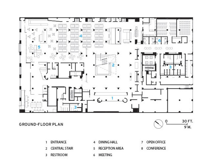 旧金山 Pinterest 新总部，现代木质金属办公空间-24