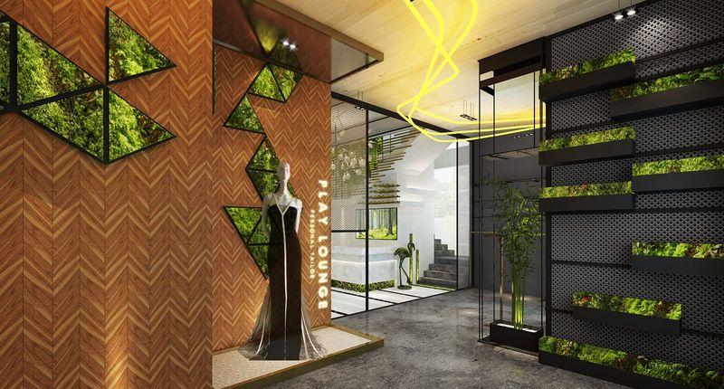 Play Lounge Show Room | 抽象庭院与禅意空间的完美融合-0