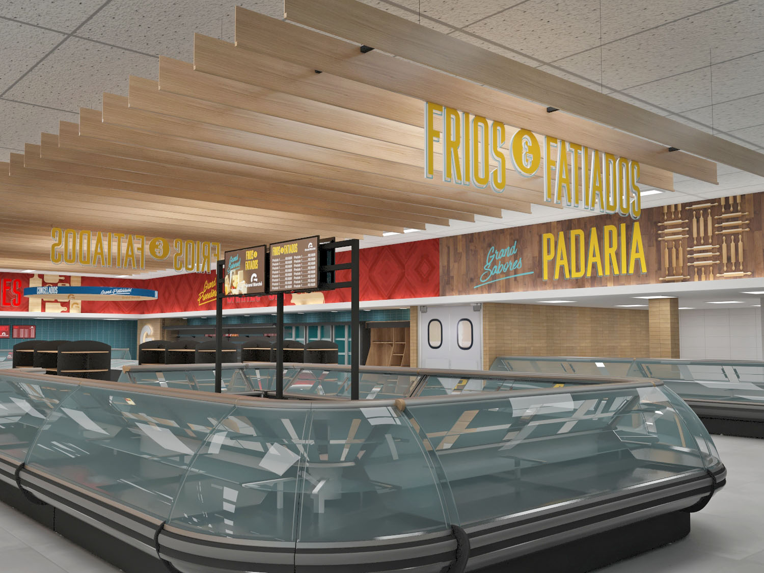 Grand Marché Supermercado Signage/ Comunicação Visual-2