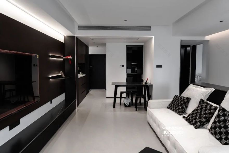 意式轻奢绘东方,80㎡简雅写意居-11