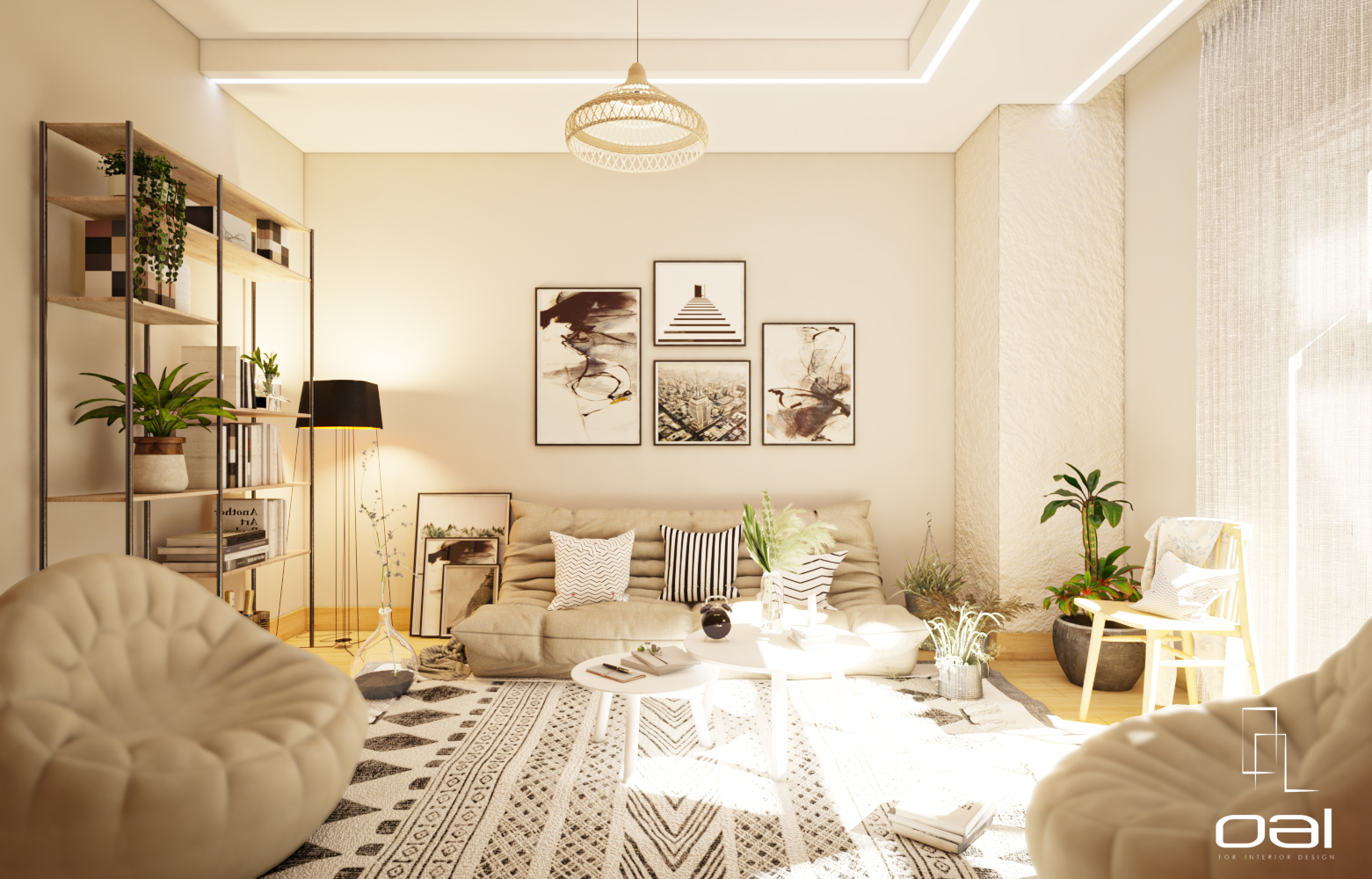 LIVING ROOM (WARM EFFECT) 设计丨埃及丨OMNIA NASR AL SHAER-9