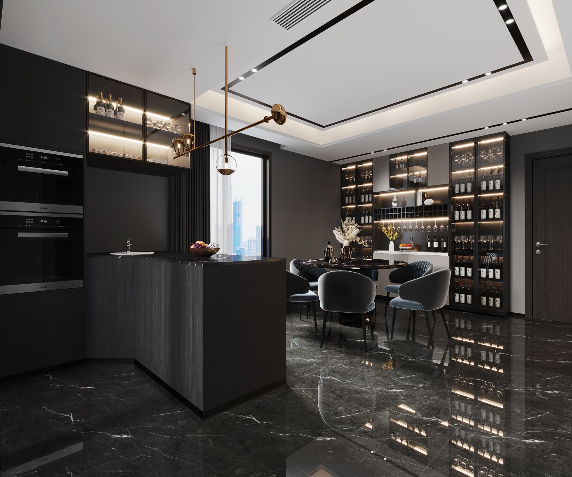 暗黑魅力质感住宅设计-5