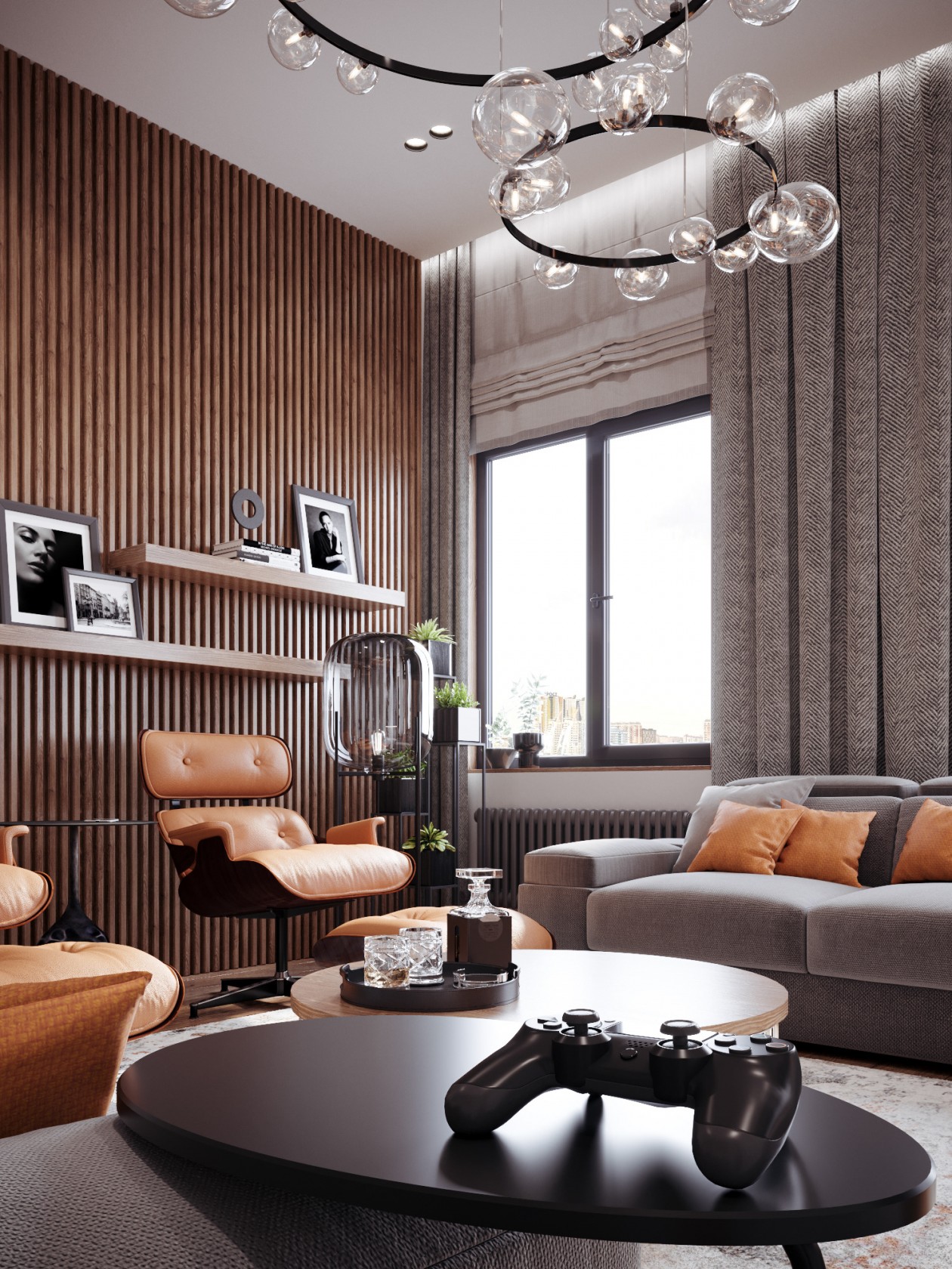 120㎡公寓 舒适温暖有质感的轻工业风 美腻-6