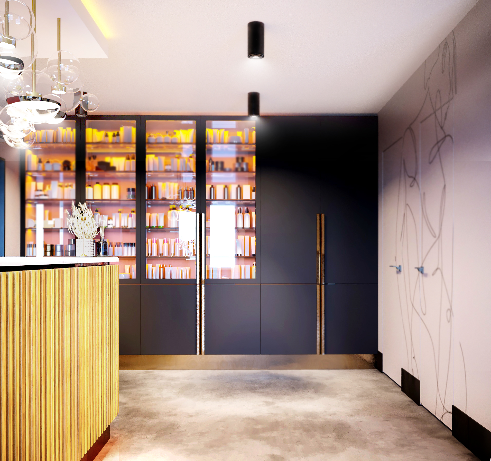 美容院室内设计丨Kate Selezneva-3