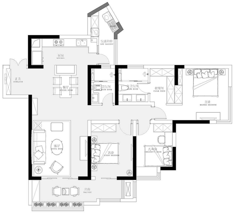 现代港式风格，低调奢华的人居空间-25