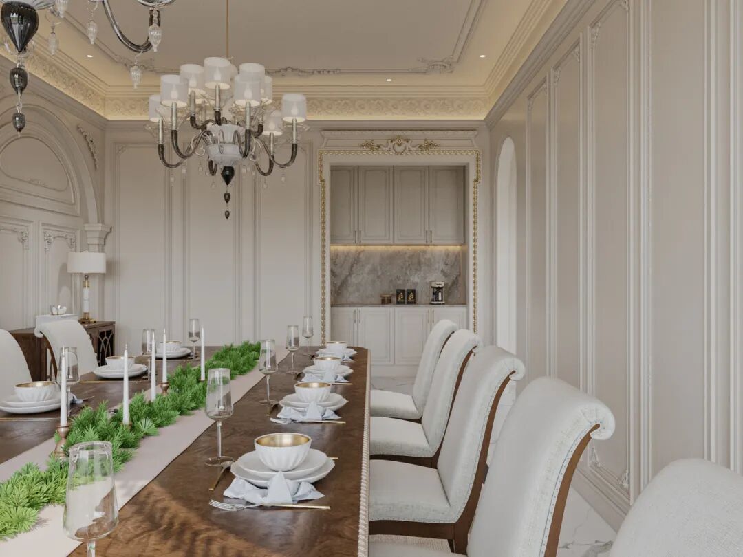 P.W.璞物设计丨多伦多1300㎡独栋别墅，雕花琢韵墅写人生-42