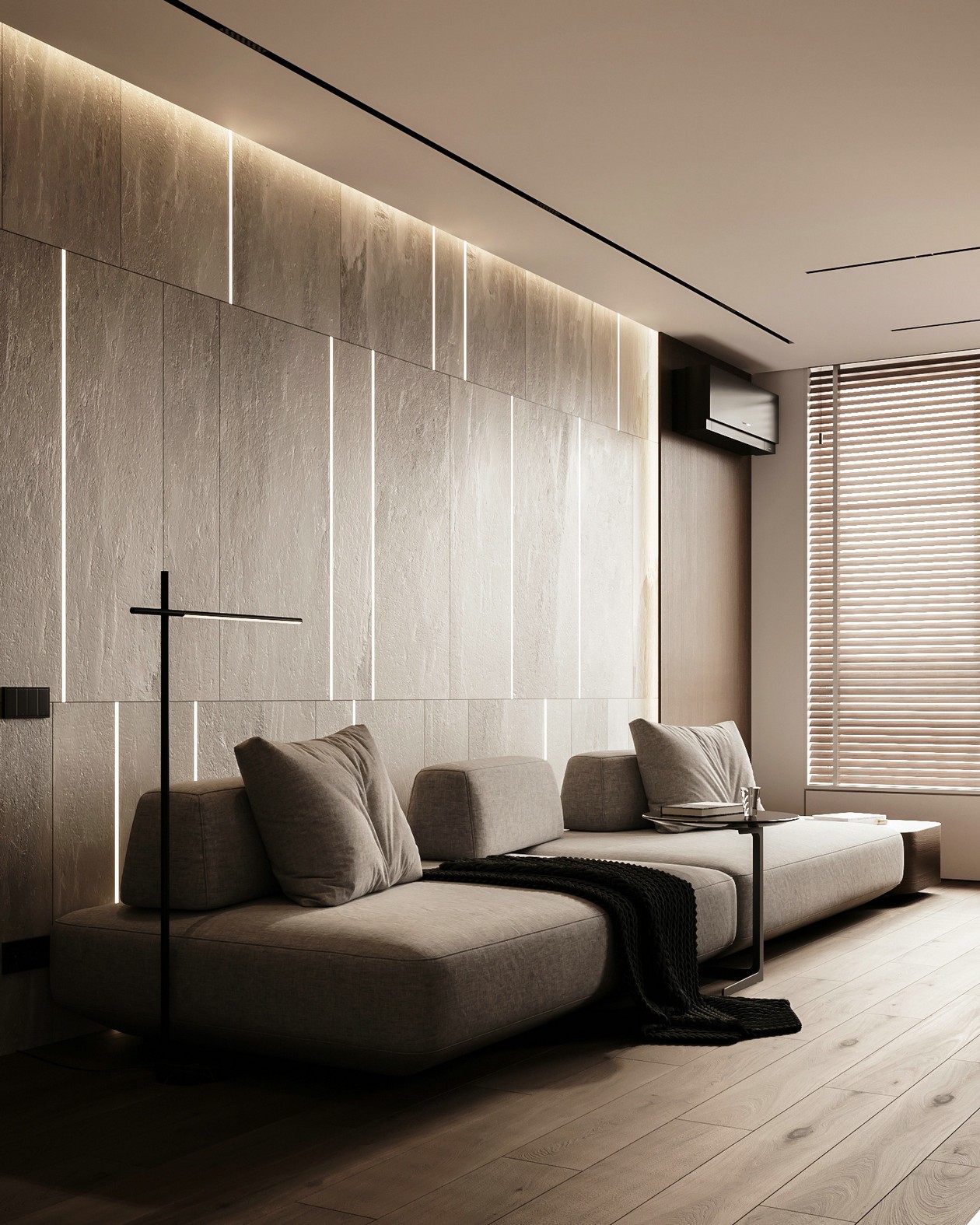 95㎡中性色系公寓设计-4