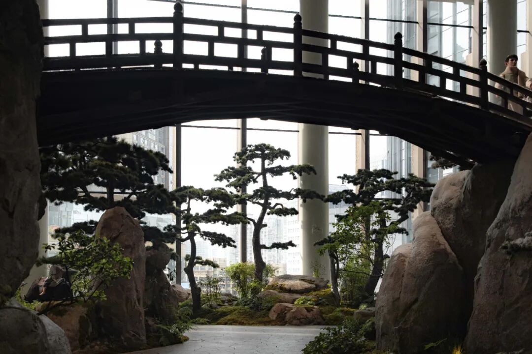 喜随作品|壶中胜境·商业中庭的科技国风微缩园林-282