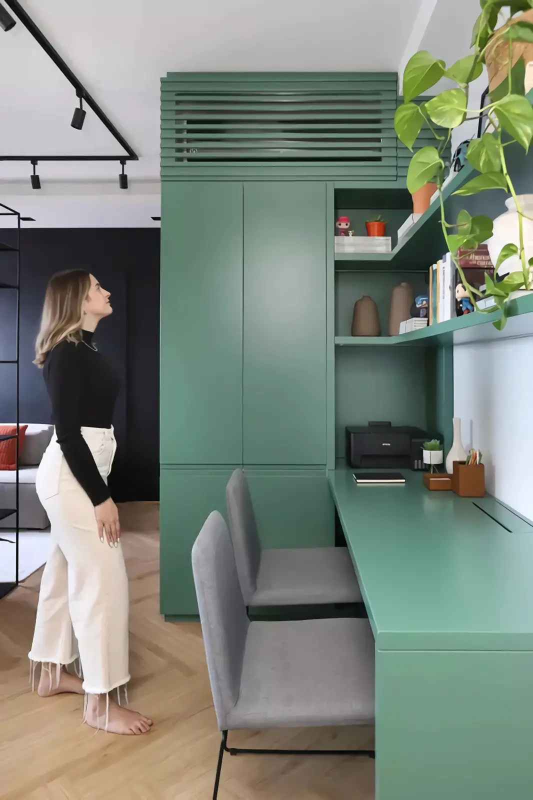 巴西 50m2 工业风格公寓设计-5