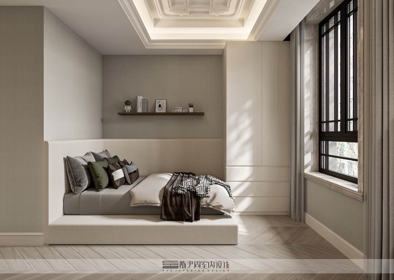 露香园 · 现代美式清新平层设计丨中国上海丨上海陈尹周室内设计-50