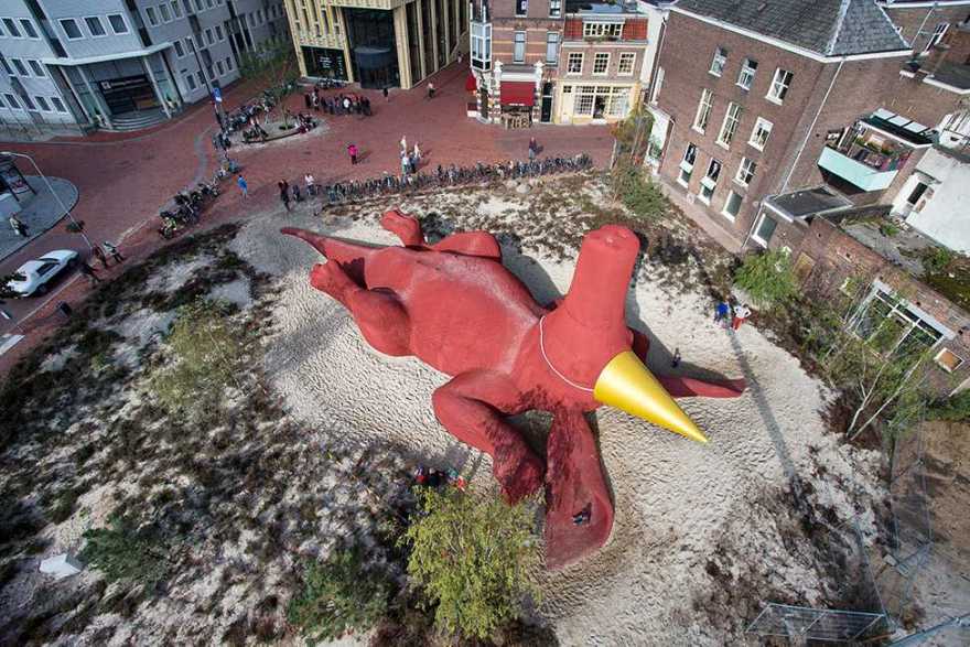 荷兰阿纳姆 Partyaardvark 兔子公园丨艺术家 Florentijn Hofman-7