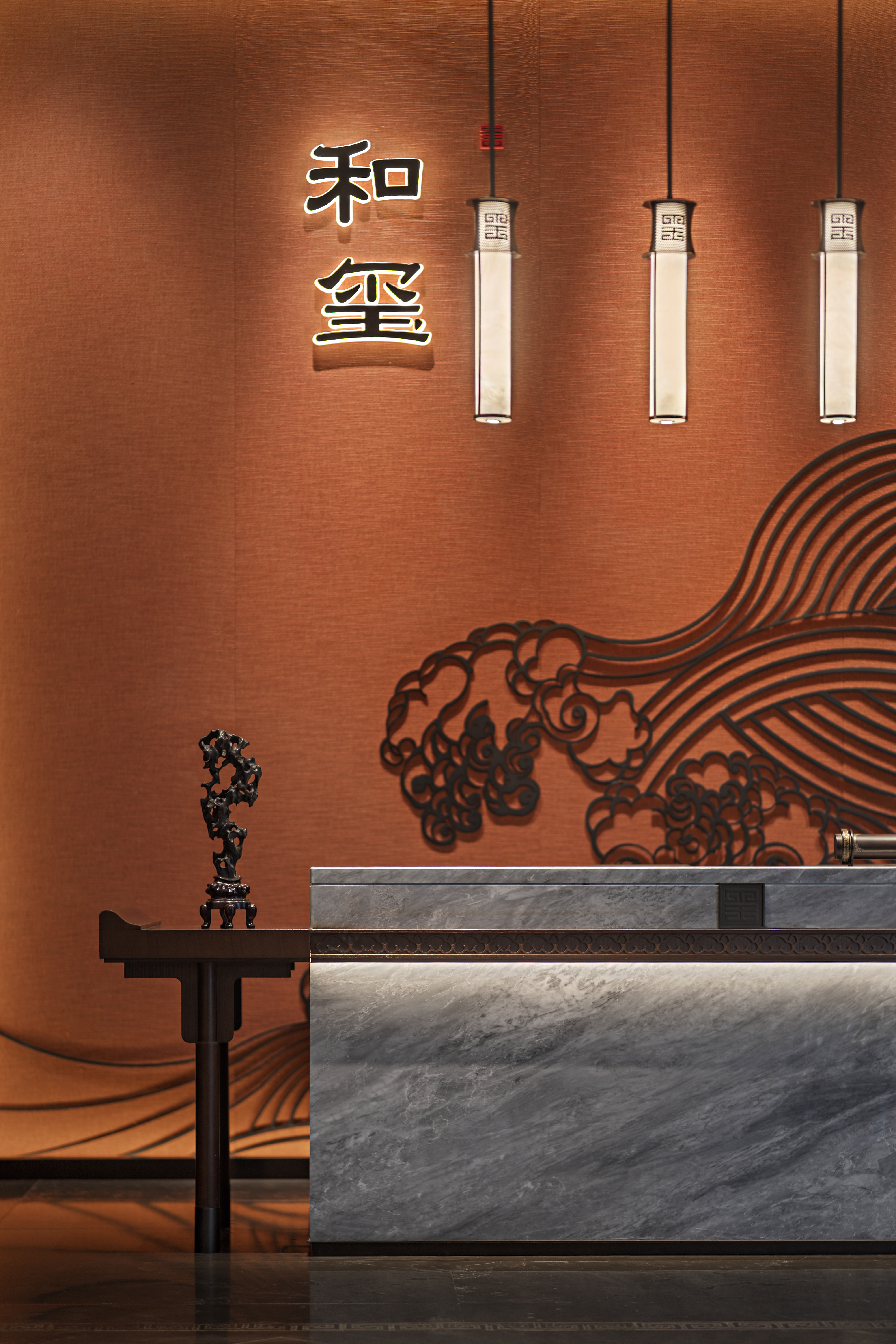 盘石设计 | 600㎡中式设计 一派东方雅意寄情山水之间 -7