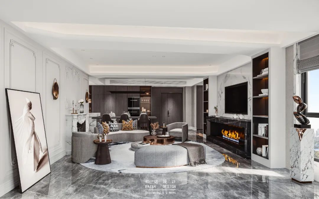 现代法式优雅,柏达设计打造品质生活空间-3