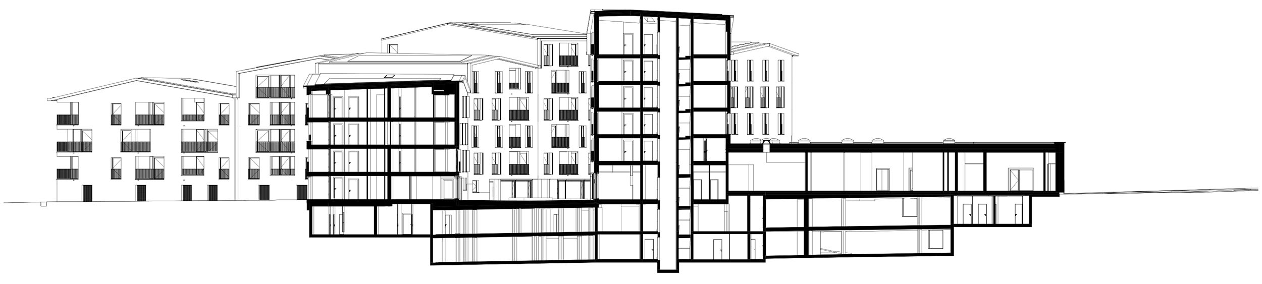 瑞士艾格勒旧城中心改造暨城市综合街区 / 瑞盟设计-48