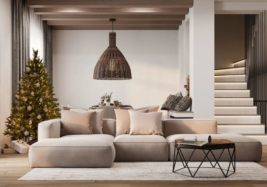 85㎡现代轻奢三居室设计丨Alexander Bocharov-53