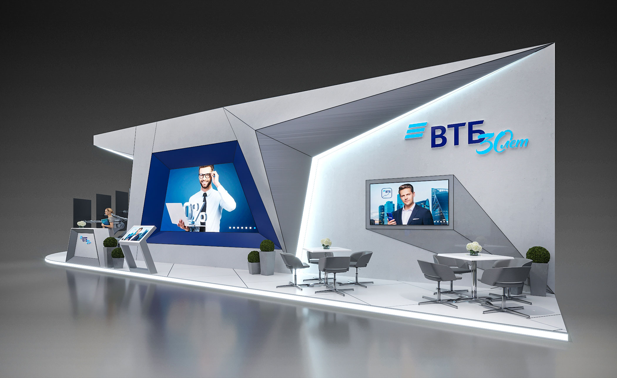 Стенд 140 метров для компании ВТБ-3