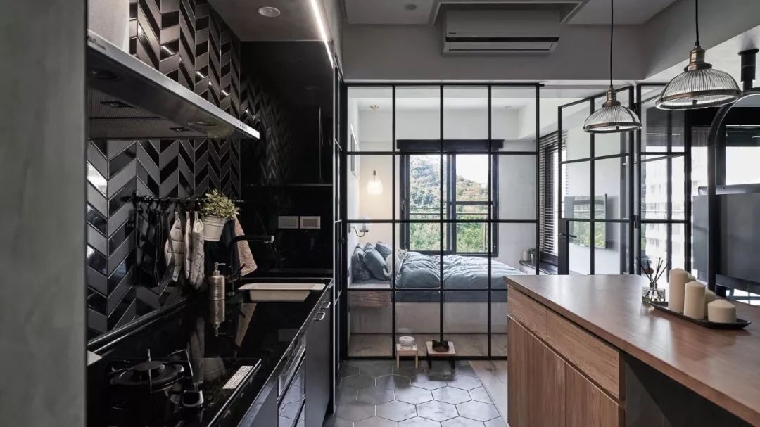 73㎡工业北欧混搭风,粗犷随性与简约优雅的完美结合-22