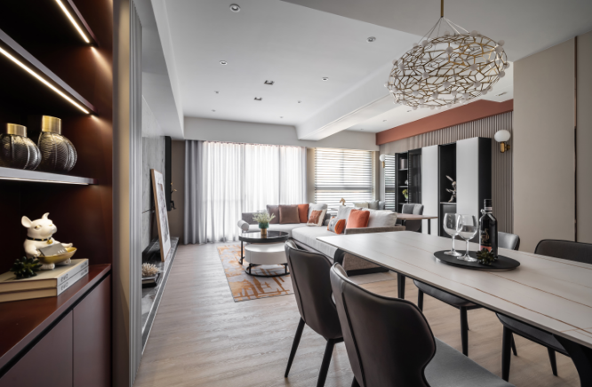 97㎡轻奢风两居室-13